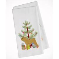 Shar Pei Merry Christmas Tree White Kitchen Towel Set of 2