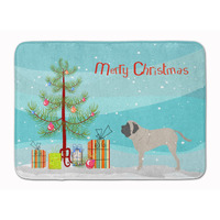 "Caroline's Treasures English Mastiff Merry Christmas Tree Floor Mat, 19"" x 27"", Multicolor"