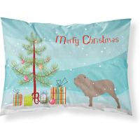 Caroline's Treasures Christmas Tree Neapolitan Mastiff Merry Fabric Standard Pillowcase BB2983PILLOWCASE