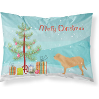 Caroline's Treasures Christmas Tree Dogue de Bordeaux Merry Fabric Standard Pillowcase BB2988PILLOWCASE