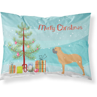 Caroline's Treasures Christmas Tree Bullmastiff Merry Fabric Standard Pillowcase BB2989PILLOWCASE