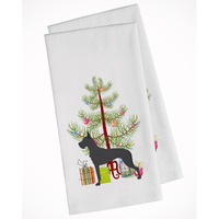 Great Dane Merry Christmas Tree White Kitchen Towel Set of 2