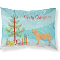 Caroline's Treasures Christmas Tree Fila Brasileiro Merry Fabric Standard Pillowcase BB2997PILLOWCASE