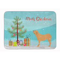 "Caroline's Treasures Fila Brasileiro Merry Christmas Tree Floor Mat, 19"" x 27"", Multicolor"