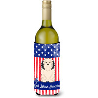 "Caroline's Treasures BB3014LITERK Patriotic USALowchen Wine Bottle Hugger cold-beverage-koozies, 750 ml, Multicolor"
