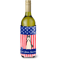 "Caroline's Treasures BB3020LITERK USA West Siberian Laika Spitz Wine Bottle Hugger cold-beverage-koozies, 750 ml, Multicolor"