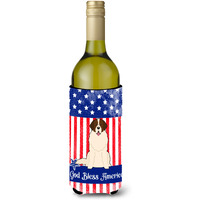 "Caroline's Treasures BB3022LITERK Patriotic USA Moscow Watchdog Wine Bottle Hugger cold-beverage-koozies, 750 ml, Multicolor"