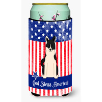 "Caroline's Treasures BB3024TBC USA Russo-European Laika Spitz Tall Boy Hugger cold-beverage-koozies, Multicolor"