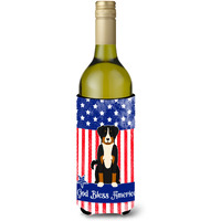 "Caroline's Treasures BB3038LITERK USA Appenzeller Sennenhund Wine Bottle Hugger cold-beverage-koozies, 750 ml, Multicolor"