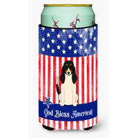 "Caroline's Treasures BB3039TBC Patriotic USA Swiss Hound Tall Boy Hugger cold-beverage-koozies, Multicolor"