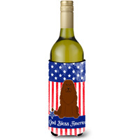 "Caroline's Treasures BB3045LITERK USA Caucasian Shepherd Dog Wine Bottle Hugger cold-beverage-koozies, 750 ml, Multicolor"