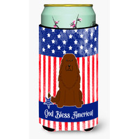 "Caroline's Treasures BB3045TBC USA Caucasian Shepherd Dog Tall Boy Hugger cold-beverage-koozies, Multicolor"