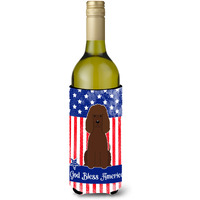 "Caroline's Treasures BB3058LITERK USA Irish Water Spaniel Wine Bottle Hugger cold-beverage-koozies, 750 ml, Multicolor"