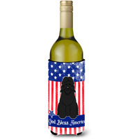 "Caroline's Treasures BB3069LITERK USA Bouvier des Flandres Wine Bottle Hugger cold-beverage-koozies, 750 ml, Multicolor"