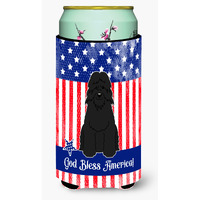 "Caroline's Treasures BB3069TBC Patriotic USA Bouvier des Flandres Tall Boy Hugger cold-beverage-koozies, Multicolor"