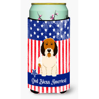 "Caroline's Treasures BB3074TBC USA Petit Basset Griffon Veenden Tall Boy Hugger cold-beverage-koozies, Multicolor"
