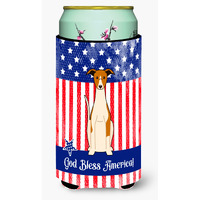 "Caroline's Treasures BB3094TBC Patriotic USA Whippet Tall Boy Hugger cold-beverage-koozies, Multicolor"