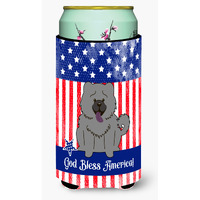 "Caroline's Treasures BB3134TBC Patriotic USA Chow Blue Tall Boy Hugger cold-beverage-koozies, Multicolor"