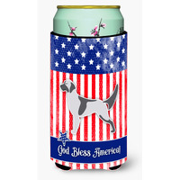 "Caroline's Treasures USA Patriotic English Setter Tall Boy Beverage Insulator Hugger, Multicolor"