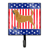 "Caroline's Treasures USA Patriotic Bloodhound Leash or Key Holder BB3284SH4, Small, Multicolor"