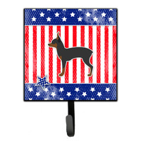 "Caroline's Treasures USA Patriotic Toy Fox Terrier Leash or Key Holder BB3287SH4, Small, Multicolor"