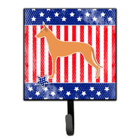 "Caroline's Treasures USA Patriotic Pharaoh Hound Leash or Key Holder BB3288SH4, Small, Multicolor"