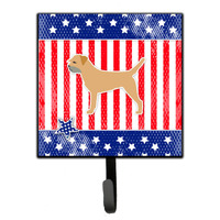 "Caroline's Treasures USA Patriotic Border Terrier Leash or Key Holder BB3289SH4, Small, Multicolor"