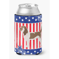 "Caroline's Treasures USA Patriotic Grand Basset Griffon Vendeen Can or Bottle Hugger BB3290CC, Can Hugger, Multicolor"
