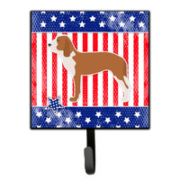 "Caroline's Treasures USA Patriotic Spanish Hound Leash or Key Holder BB3291SH4, Small, Multicolor"
