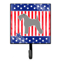 "Caroline's Treasures USA Patriotic Kerry Blue Terrier Leash or Key Holder BB3292SH4, Small, Multicolor"