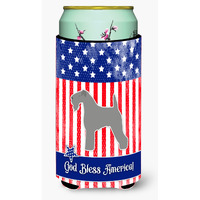 "Caroline's Treasures USA Patriotic Kerry Blue Terrier Tall Boy Beverage Insulator Hugger, Multicolor"