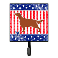 "Caroline's Treasures IUSA Patriotic rish Setter Leash or Key Holder BB3293SH4, Small, Multicolor"