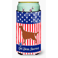 "Caroline's Treasures Iusa Patriotic Rish Setter Tall Boy Beverage Insulator Hugger, Multicolor"