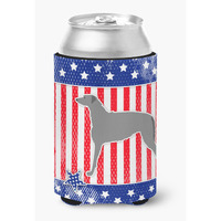 "Caroline's Treasures USA Patriotic Scottish Deerhound Can or Bottle Hugger BB3296CC, Can Hugger, Multicolor"