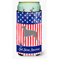 "Caroline's Treasures USA Patriotic Scottish Deerhound Tall Boy Beverage Insulator Hugger, Multicolor"