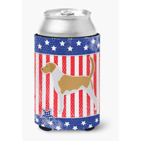 "Caroline's Treasures USA Patriotic American Foxhound Can or Bottle Hugger BB3298CC, Can Hugger, Multicolor"