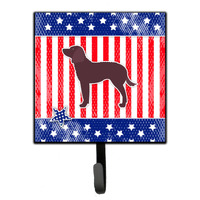 "Caroline's Treasures AUSA Patriotic merican Water Spaniel Leash or Key Holder BB3301SH4, Small, Multicolor"