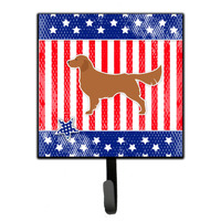 "Caroline's Treasures USA Patriotic Golden Retriever Leash or Key Holder BB3304SH4, Small, Multicolor"
