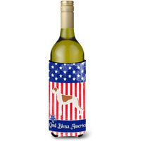 "Caroline's Treasures USA Patriotic Greyhound Wine Bottle Beverage Insulator Hugger, 750 ml, Multicolor"