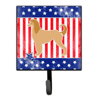 "Caroline's Treasures USA Patriotic Afghan Hound Leash or Key Holder BB3306SH4, Small, Multicolor"