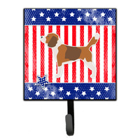 "Caroline's Treasures USA Patriotic Beagle Leash or Key Holder BB3310SH4, Small, Multicolor"