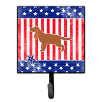 "Caroline's Treasures USA Patriotic English Cocker Spaniel Leash or Key Holder BB3312SH4, Small, Multicolor"