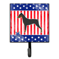 "Caroline's Treasures USA Patriotic German Pinscher Leash or Key Holder BB3313SH4, Small, Multicolor"