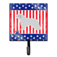 "Caroline's Treasures USA Patriotic Spanish Water Dog Leash or Key Holder BB3315SH4, Small, Multicolor"