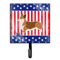 "Caroline's Treasures USA Patriotic Corgi Leash or Key Holder BB3320SH4, Small, Multicolor"