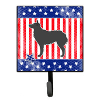 "Caroline's Treasures USA Patriotic Croatian Sheepdog Leash or Key Holder BB3321SH4, Small, Multicolor"