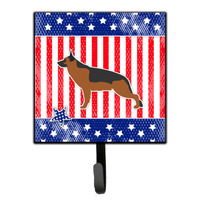 "Caroline's Treasures USA Patriotic German Shepherd Leash or Key Holder BB3324SH4, Small, Multicolor"