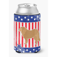 "Caroline's Treasures USA Patriotic Caucasian Shepherd Dog Can or Bottle Hugger BB3325CC, Can Hugger, Multicolor"