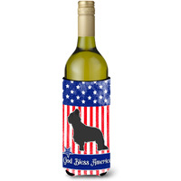 "Caroline's Treasures USA Patriotic Briar Wine Bottle Beverage Insulator Hugger, 750 ml, Multicolor"