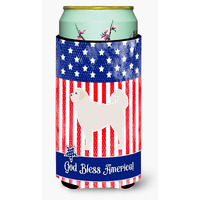 "Caroline's Treasures USA Patriotic Polish Tetra Sheepdog Beverage Insulator Hugger, Tall Boy, Multicolor"